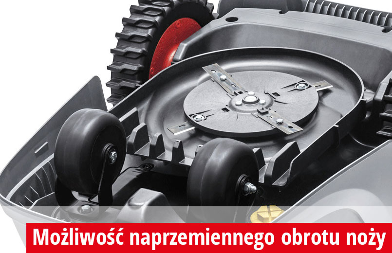 Naprzemienny obrót noży w Robolinho 1300 W